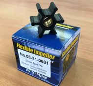 08-31-0601 DJ Pump Impeller; Replaces Jabsco 22405-0001; Johnson 09-808B; Onan 0132-0311; 08-31-0901
