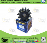 DJ Pump 0881201 Impeller / Cánh Bơm Cao Su , DJ 088-1201, Jabsco 17370-0001, CEF 500152, JMP 8300, D