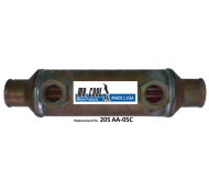 205 AA-05C -- 2x5 STANDARD OIL COOLER, COPPER,3/8